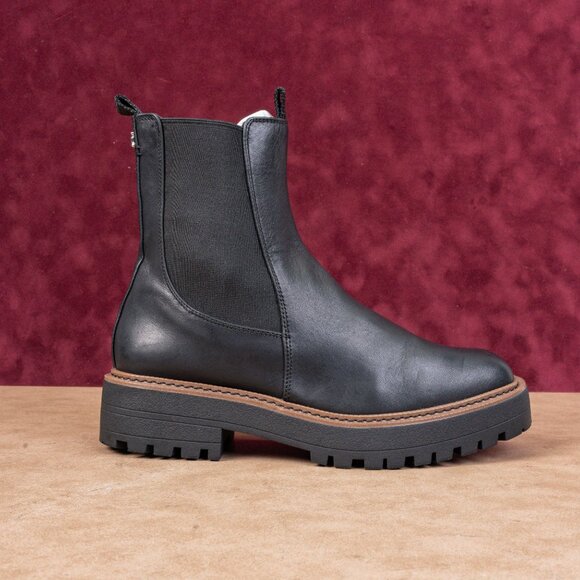 Sam Edelman Women Laguna Black Leather Comfort Chelsea Ankle Boots sz 8.5 - Picture 3 of 8
